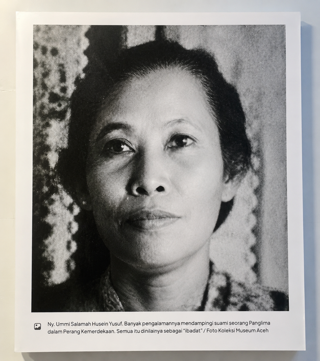 Ummi Salamah — dokumentasi yang dipamerkan di Museum Perjuangan Bireuen. Foto: Koleksi Museum Aceh / dokumentasi YPANBA.